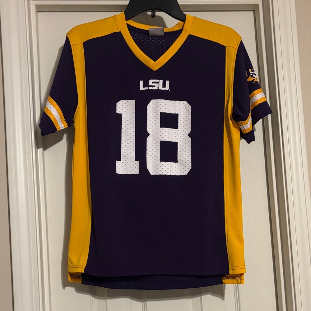 Knights Apparel Purple and Gold Jersey LSU Jersey boys LG 12-14